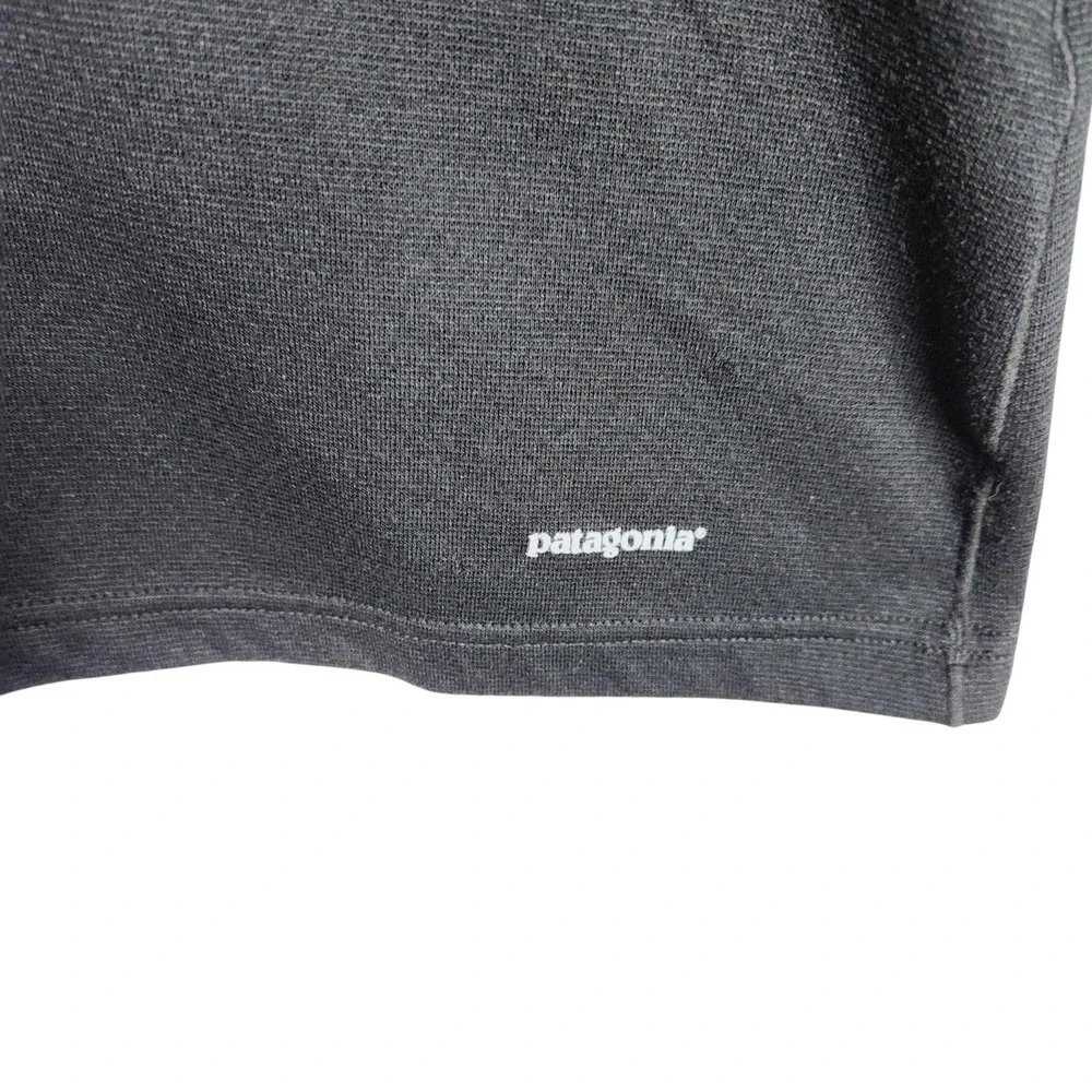 PATAGONIA Capilene 3 Midweight Shirt Mens Medium Black ock Neck Base Layer